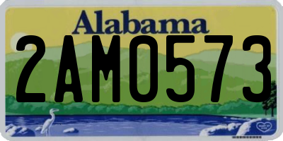 AL license plate 2AM0573