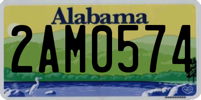 AL license plate 2AM0574
