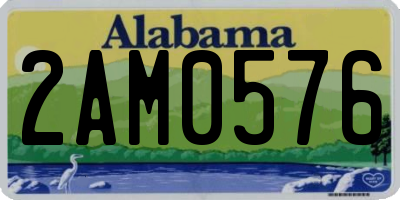 AL license plate 2AM0576