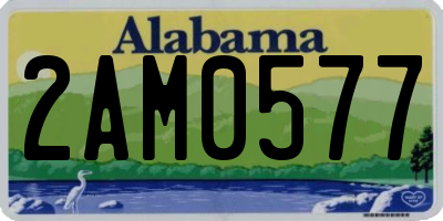 AL license plate 2AM0577