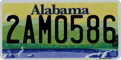 AL license plate 2AM0586