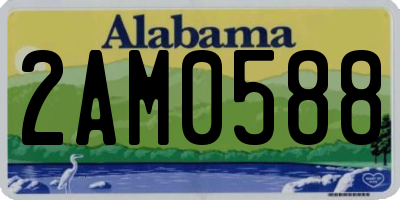 AL license plate 2AM0588