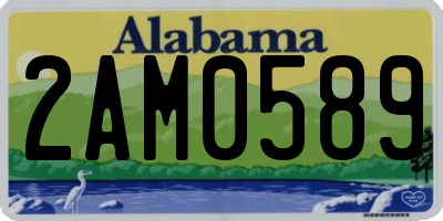 AL license plate 2AM0589