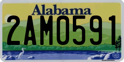 AL license plate 2AM0591