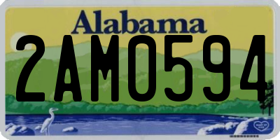 AL license plate 2AM0594