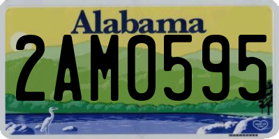 AL license plate 2AM0595