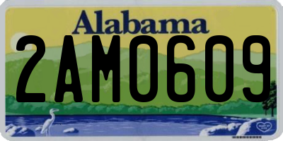 AL license plate 2AM0609