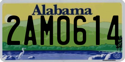 AL license plate 2AM0614