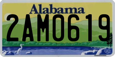 AL license plate 2AM0619