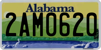 AL license plate 2AM0620