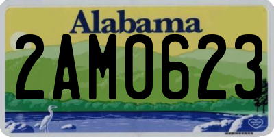 AL license plate 2AM0623