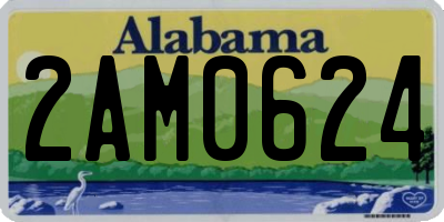 AL license plate 2AM0624