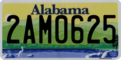AL license plate 2AM0625