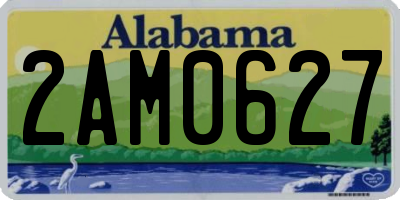 AL license plate 2AM0627