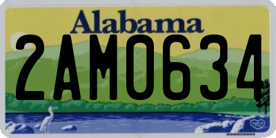 AL license plate 2AM0634