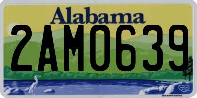 AL license plate 2AM0639
