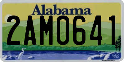 AL license plate 2AM0641