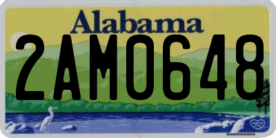AL license plate 2AM0648
