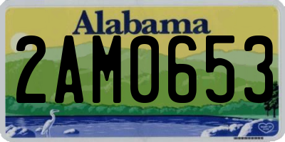AL license plate 2AM0653