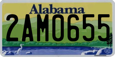 AL license plate 2AM0655
