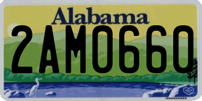 AL license plate 2AM0660