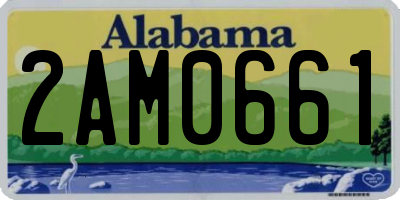 AL license plate 2AM0661
