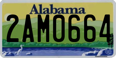 AL license plate 2AM0664
