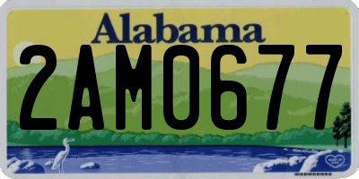 AL license plate 2AM0677