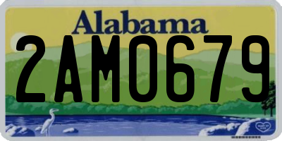 AL license plate 2AM0679