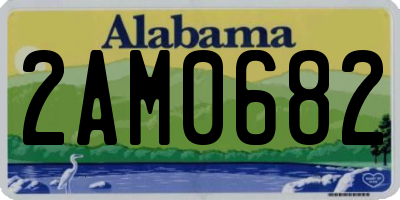 AL license plate 2AM0682