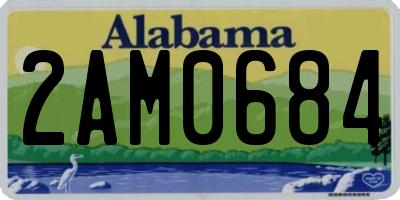 AL license plate 2AM0684
