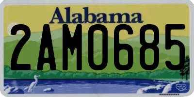 AL license plate 2AM0685