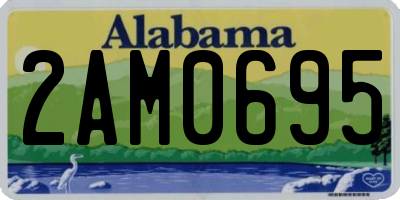 AL license plate 2AM0695
