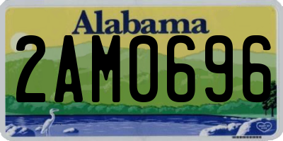 AL license plate 2AM0696