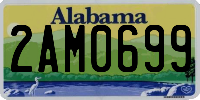 AL license plate 2AM0699