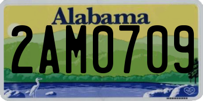 AL license plate 2AM0709