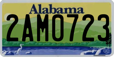 AL license plate 2AM0723