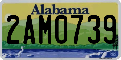 AL license plate 2AM0739