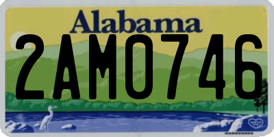 AL license plate 2AM0746