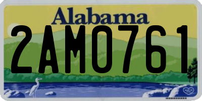 AL license plate 2AM0761
