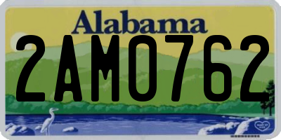 AL license plate 2AM0762