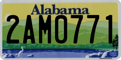 AL license plate 2AM0771