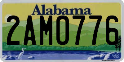 AL license plate 2AM0776