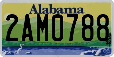 AL license plate 2AM0788