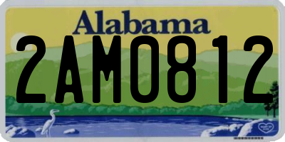 AL license plate 2AM0812