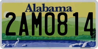 AL license plate 2AM0814