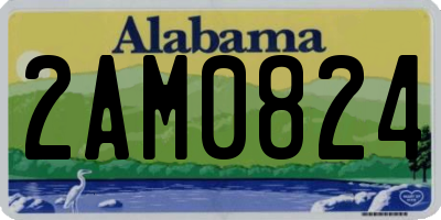 AL license plate 2AM0824