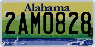 AL license plate 2AM0828