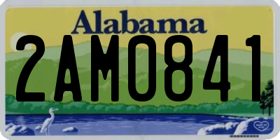 AL license plate 2AM0841