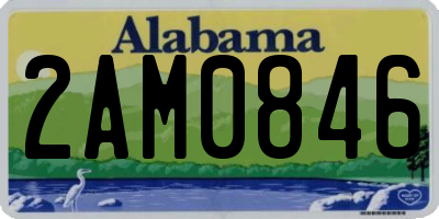 AL license plate 2AM0846